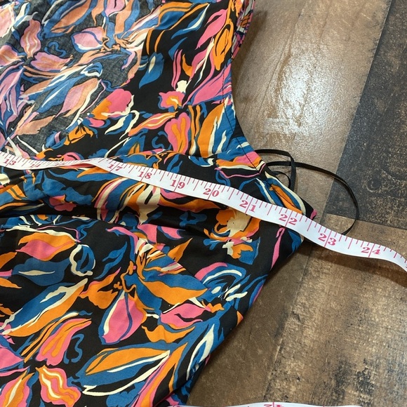 French Connection Women's Floral Sleeveless Twist Front Long Dress Size XXL - Picture 11 of 11